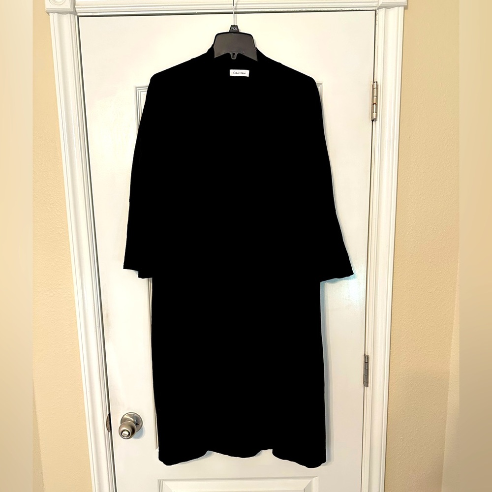 NWOT Calvin Klein SZ LARGE full length black sweater
